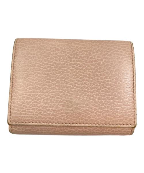 GUCCI（グッチ）GUCCI (グッチ) コンパクトウォレット ピンクの古着・服飾アイテム