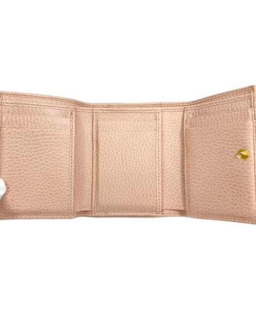 GUCCI（グッチ）GUCCI (グッチ) コンパクトウォレット ピンクの古着・服飾アイテム