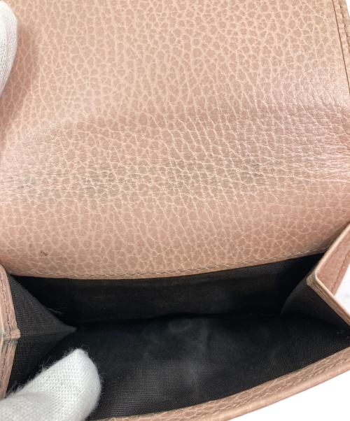 GUCCI（グッチ）GUCCI (グッチ) コンパクトウォレット ピンクの古着・服飾アイテム