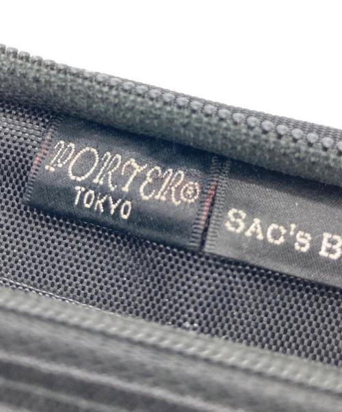 PORTER（ポーター）PORTER (ポーター) SAC'S BAR (サックスバー) ラウンドファスナー長財布 ブラックの古着・服飾アイテム