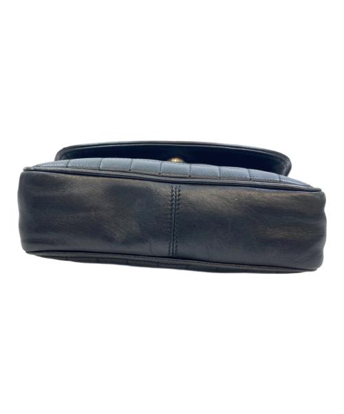 CELINE（セリーヌ）CELINE (セリーヌ) キルティングチェーンショルダーバッグ ブラックの古着・服飾アイテム