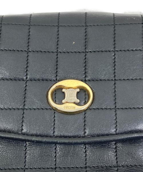 CELINE（セリーヌ）CELINE (セリーヌ) キルティングチェーンショルダーバッグ ブラックの古着・服飾アイテム