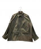 GLOBERIDEグローブライド）の古着「W's TECH REVERSIBLE PARAMARINE JACKET」｜グリーン×ベージュ