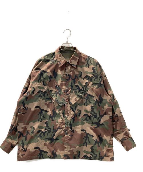 GLOBERIDE（グローブライド）GLOBERIDE (グローブライド) W's TECH REVERSIBLE PARAMARINE JACKET グリーン×ベージュ サイズ:Ｍの古着・服飾アイテム