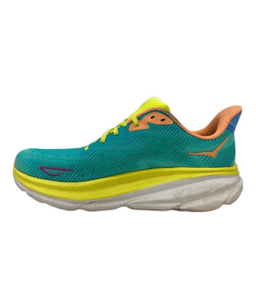 HOKAONEONE（ホカオネオネ）HOKAONEONE (ホカオネオネ) ローカットスニーカー グリーン×イエロー サイズ:28.0の古着・服飾アイテム