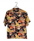 ）の古着「復刻 TROPICANA THE ROYAL WAGON ハワイシャツ」｜ネイビー×オレンジ