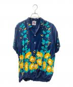 Sun Surfサンサーフ）の古着「アロハシャツ」｜ネイビー