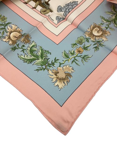 HERMES（エルメス）HERMES (エルメス) シルクスカーフ ピンク 未使用品の古着・服飾アイテム