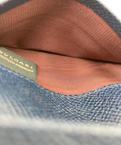 BVLGARI（ブルガリ）BVLGARI (ブルガリ) 名刺入れ/カード入れ/カードケース ネイビーの古着・服飾アイテム