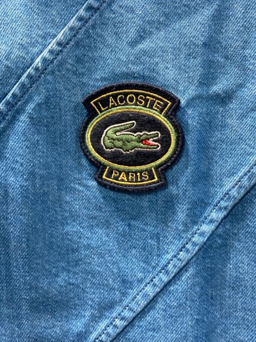 LACOSTE（ラコステ）LACOSTE (ラコステ) バイアスカットデニムシャツ インディゴ サイズ:US:M/FR:40 未使用品の古着・服飾アイテム