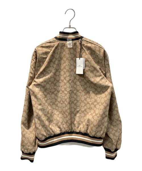 COACH（コーチ）COACH (コーチ) リバーシブルスカジャン ピンク×ホワイト サイズ:Sの古着・服飾アイテム