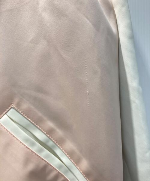 COACH（コーチ）COACH (コーチ) リバーシブルスカジャン ピンク×ホワイト サイズ:Sの古着・服飾アイテム