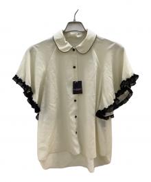 Lois CRAYON（ロイスクレヨン）の古着「フリルブラウス」｜オフホワイト