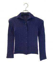 ISSEY MIYAKE（イッセイミヤケ）の古着「プリーツシャツ」｜ネイビー