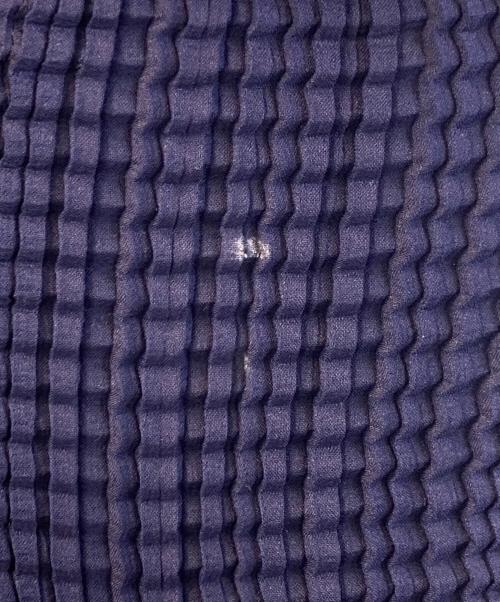 ISSEY MIYAKE（イッセイミヤケ）ISSEY MIYAKE (イッセイミヤケ) プリーツシャツ ネイビー サイズ:2の古着・服飾アイテム