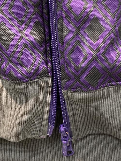 Needles（ニードルズ）Needles (ニードルズ) トラックジャケット グレー×パープル サイズ:Lの古着・服飾アイテム