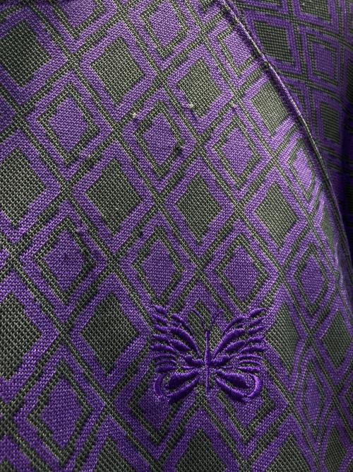 Needles（ニードルズ）Needles (ニードルズ) トラックジャケット グレー×パープル サイズ:Lの古着・服飾アイテム