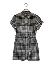 BURBERRY LONDON（バーバリーロンドン）の古着「シャツワンピース」｜グレー