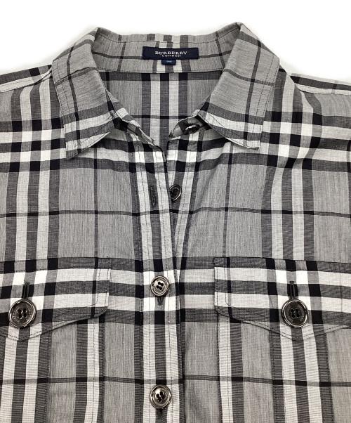 BURBERRY LONDON（バーバリーロンドン）BURBERRY LONDON (バーバリーロンドン) シャツワンピース グレー サイズ:38の古着・服飾アイテム