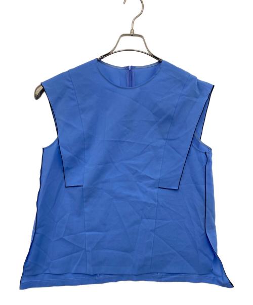 ADORE（アドーア）ADORE (アドーア) ドライタッチシアーブラウス ブルー サイズ:38の古着・服飾アイテム