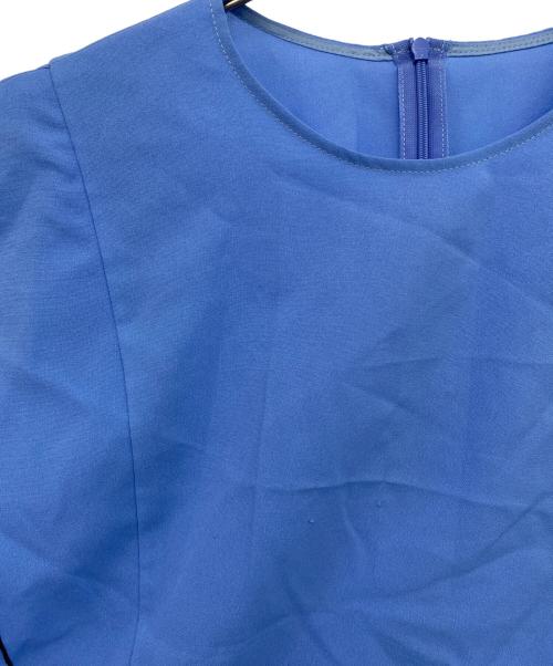 ADORE（アドーア）ADORE (アドーア) ドライタッチシアーブラウス ブルー サイズ:38の古着・服飾アイテム