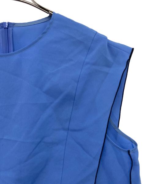 ADORE（アドーア）ADORE (アドーア) ドライタッチシアーブラウス ブルー サイズ:38の古着・服飾アイテム