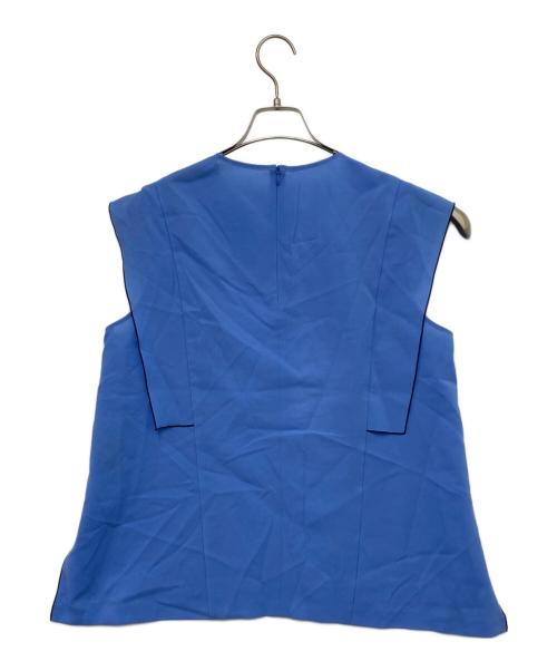 ADORE（アドーア）ADORE (アドーア) ドライタッチシアーブラウス ブルー サイズ:38の古着・服飾アイテム