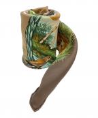 HERMESエルメス）の古着「シルクスカーフ」｜ライトブラウン