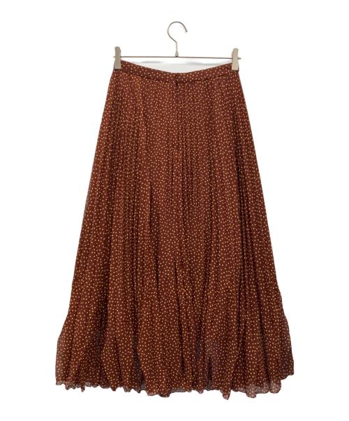 AEWEN MATOPH（イウエン マトフ）AEWEN MATOPH (イウエン マトフ) プリーツスカート ブラウン サイズ:38 未使用品の古着・服飾アイテム