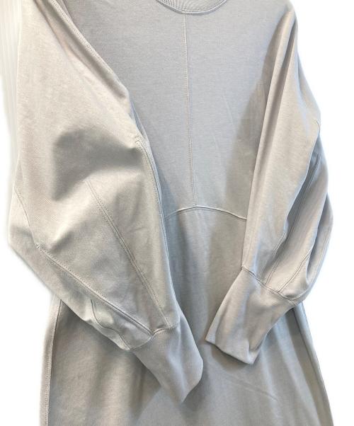 Mame Kurogouchi（マメクロゴウチ）Mame Kurogouchi (マメクロゴウチ) Cotton Jersey Flared Dress グレー サイズ:2の古着・服飾アイテム