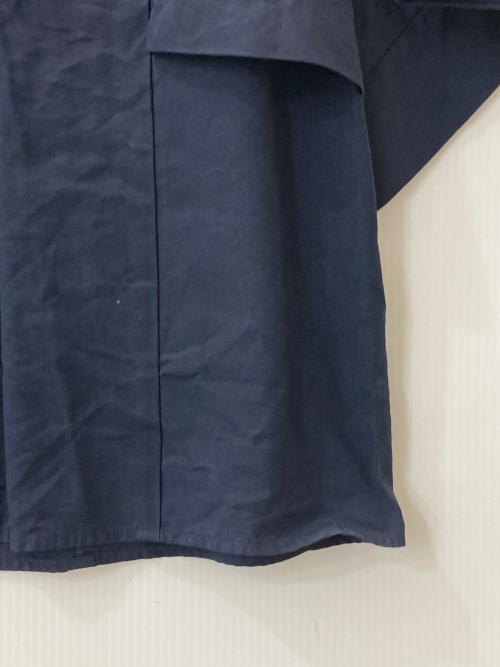 ebure（エブール）EBURE (エブール) ハイカウントポプリン デザインブラウス ネイビー サイズ:38の古着・服飾アイテム