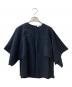 EBURE（エブール）の古着「ハイカウントポプリン デザインブラウス」｜ネイビー