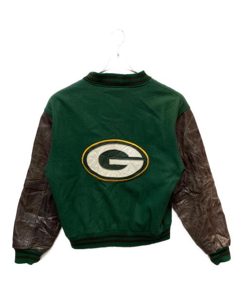 Green bay packers（グリーンベイ・パッカーズ）Green bay packers (グリーンベイ・パッカーズ) スタジャン グリーン サイズ:Lの古着・服飾アイテム