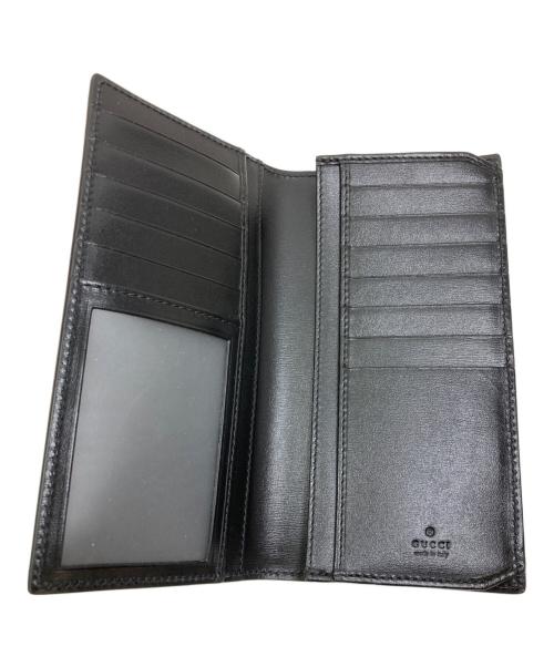 GUCCI（グッチ）GUCCI (グッチ) 2つ折り長財布 ブラックの古着・服飾アイテム