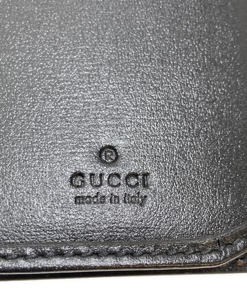 GUCCI（グッチ）GUCCI (グッチ) 2つ折り長財布 ブラックの古着・服飾アイテム
