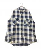 big mac×N.HOOLYWOODビッグマック×エヌ ハリウッド）の古着「シャツジャケット」｜ブルー×ブラック