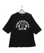 Lyft×POWER HOUSEリフト×パワーハウス）の古着「半袖Tシャツ」｜ブラック