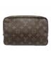 LOUIS VUITTON（ルイ ヴィトン）の古着「コスメポーチ　トゥルーストワレット28　モノグラム」｜ブラウン
