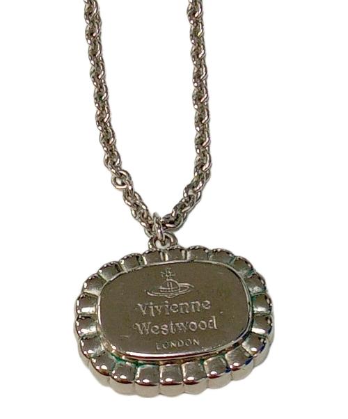 Vivienne Westwood（ヴィヴィアンウエストウッド）Vivienne Westwood (ヴィヴィアンウエストウッド) ネックレス ダークグレー×シルバーの古着・服飾アイテム