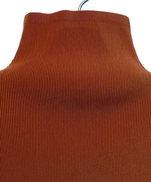 PLEATS PLEASE（プリーツプリーズ）PLEATS PLEASE (プリーツプリーズ) ノースリーブカットソー オレンジ サイズ:3の古着・服飾アイテム