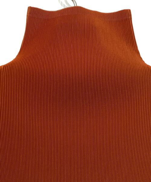 PLEATS PLEASE（プリーツプリーズ）PLEATS PLEASE (プリーツプリーズ) ノースリーブカットソー オレンジ サイズ:3の古着・服飾アイテム