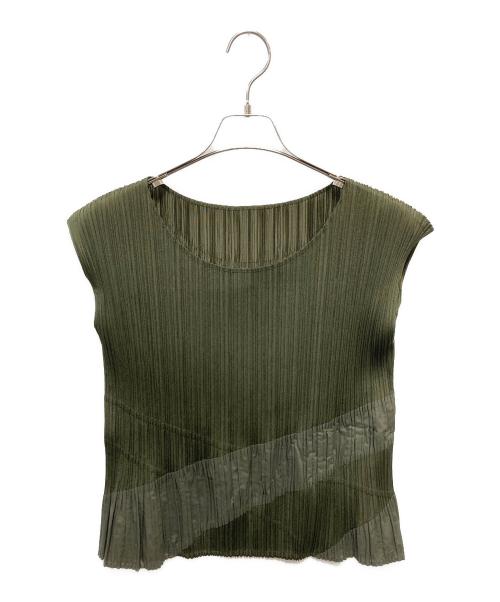 PLEATS PLEASE（プリーツプリーズ）PLEATS PLEASE (プリーツプリーズ) セットアップ グリーン サイズ:3の古着・服飾アイテム