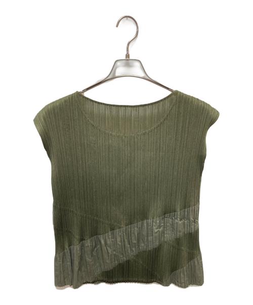 PLEATS PLEASE（プリーツプリーズ）PLEATS PLEASE (プリーツプリーズ) セットアップ グリーン サイズ:3の古着・服飾アイテム