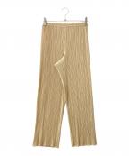 PLEATS PLEASEプリーツプリーズ）の古着「プリーツパンツ」｜ベージュ