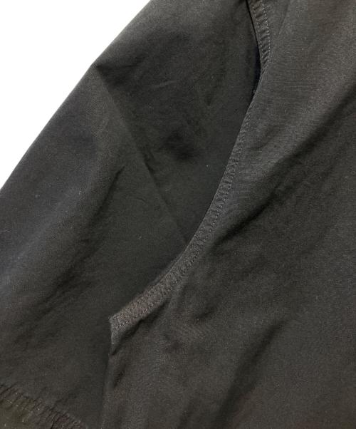 hobo（ホボ）hobo (ホボ) S／Sシャツコットンウェザークロス オーバーダイド ブラック サイズ:Lの古着・服飾アイテム