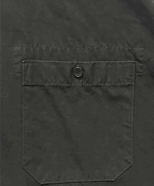 hobo（ホボ）hobo (ホボ) S／Sシャツコットンウェザークロス オーバーダイド ブラック サイズ:Lの古着・服飾アイテム