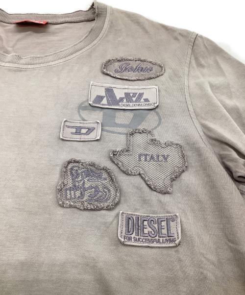 DIESEL（ディーゼル）DIESEL (ディーゼル) T-DACCY 半袖Tシャツ グレー サイズ:Lの古着・服飾アイテム