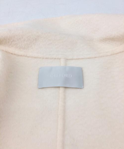 CELFORD（セルフォード）CELFORD (セルフォード) ステンカラーコート ホワイト サイズ:38 未使用品の古着・服飾アイテム