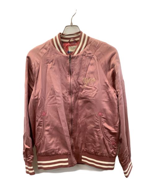 NUDIE JEANS（ヌーディー・ジーンズ）NUDIE JEANS (ヌーディー・ジーンズ) スカジャン ピンク サイズ:Sの古着・服飾アイテム