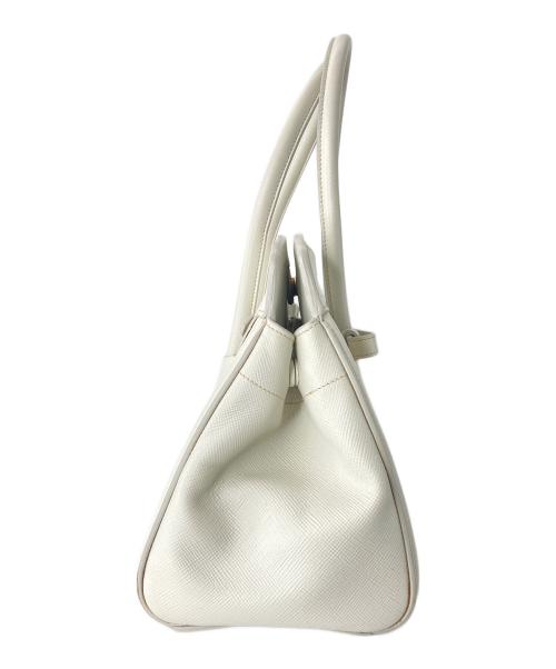 PRADA（プラダ）PRADA (プラダ) ハンドバッグ ホワイト×ベージュの古着・服飾アイテム